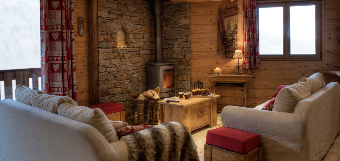 Chalet Blanche sitting room