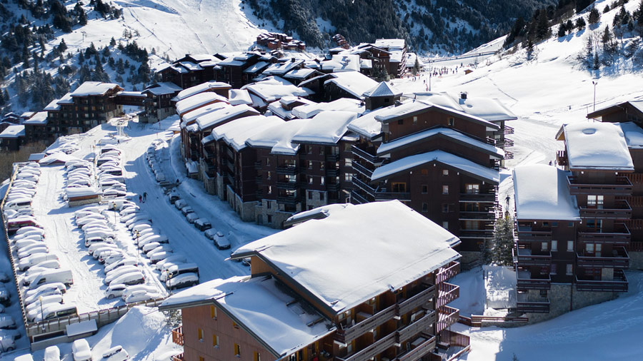 Car parking in Meribel