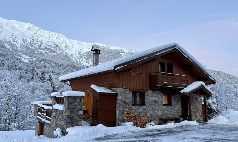 Chalet Brenettes Meribel Centre in the snow