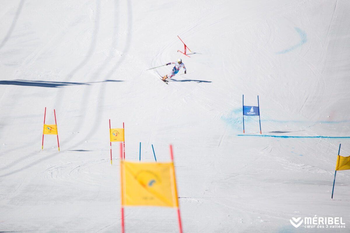 competitive ski racing in Meribel 