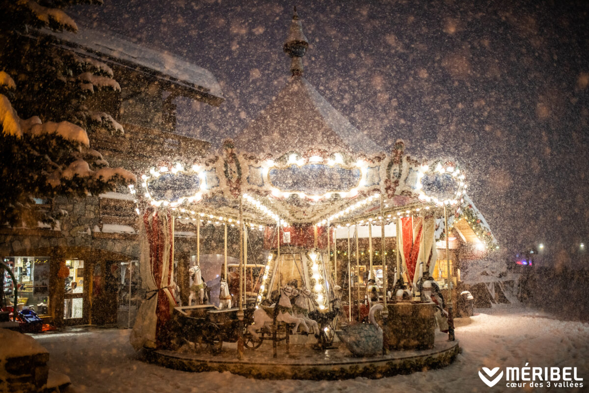 Meribel Christmas snow