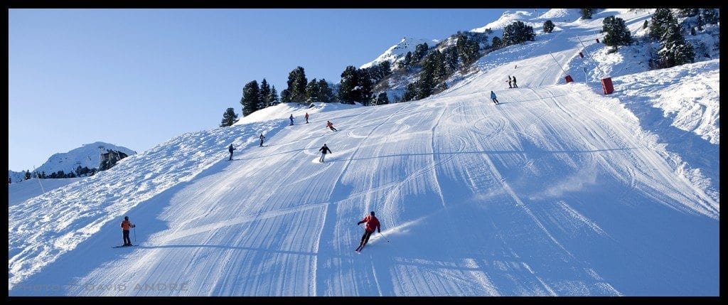 skiing in meribel
