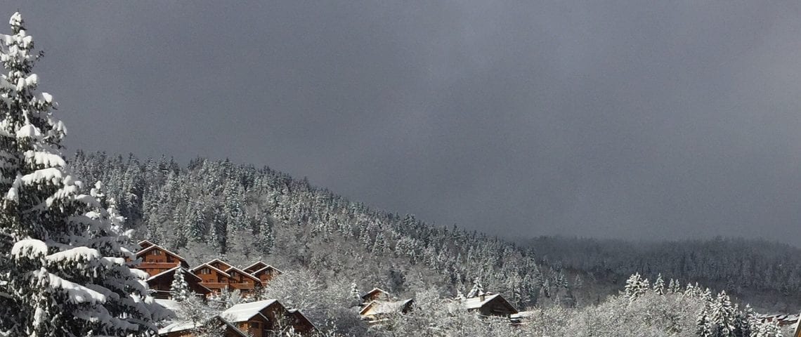 Meribel covered in Snow