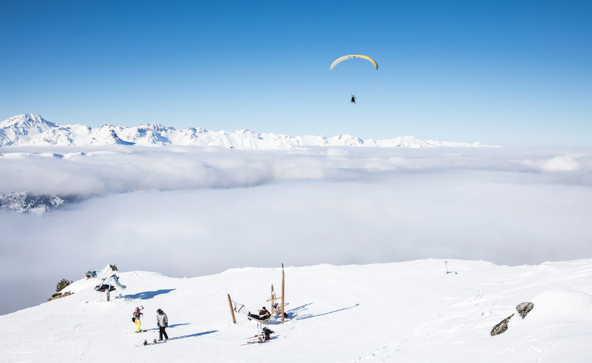 Soar the skies of Meribel this Valentine's