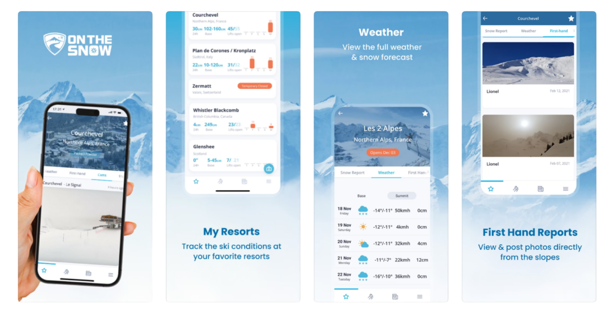 On The Snow Ski and Snow Report App