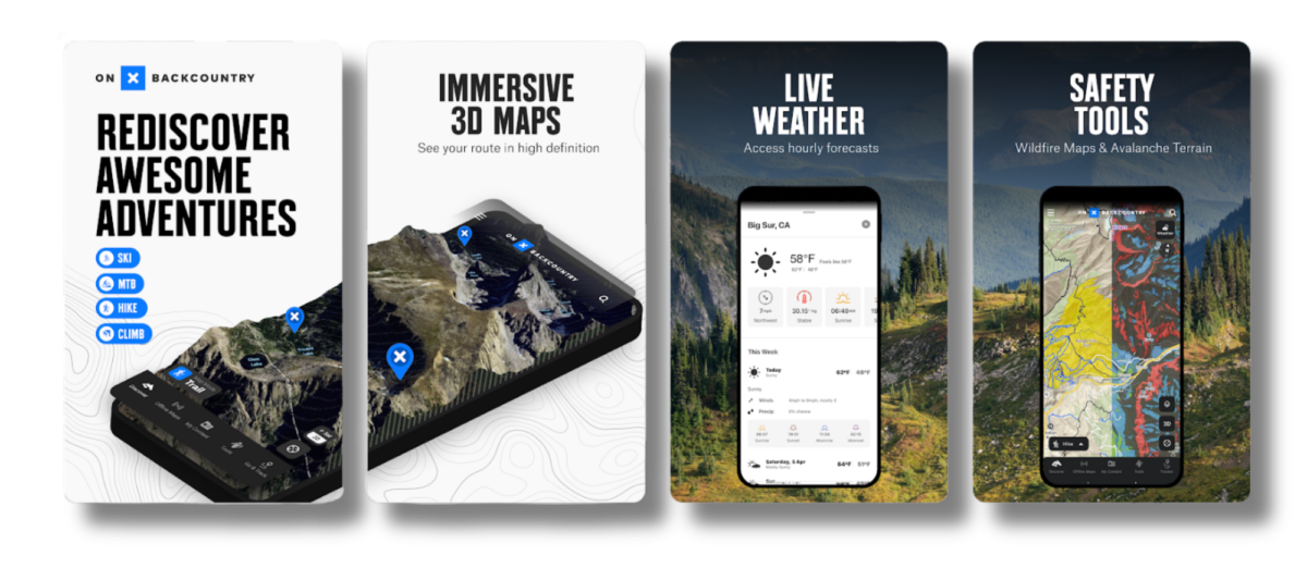 OnX Backcountry Backcountry Ski Map App