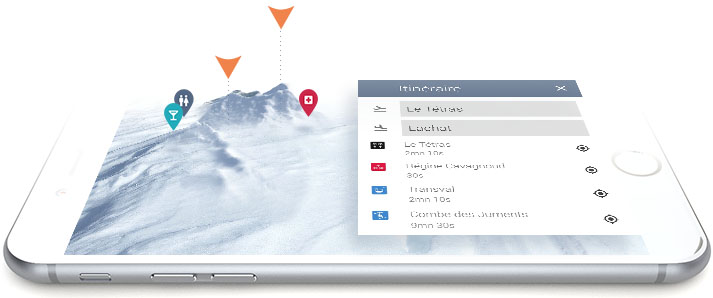 4Rider Ski App - Demonstration of in app experience 