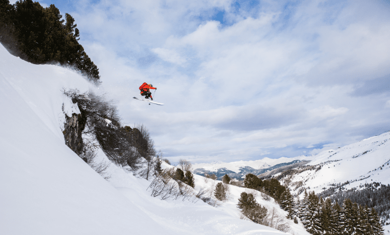 skiing in meribel